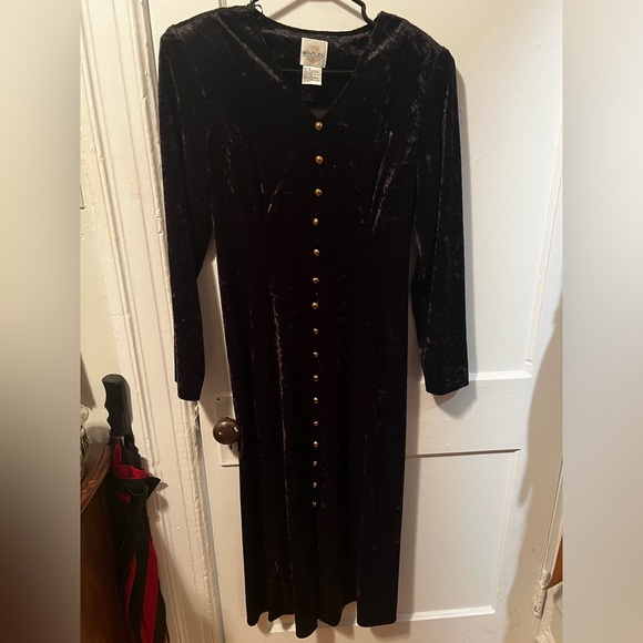 90s crushed velvet maxi - Picture 2 of 4